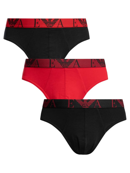 Emporio Armani 3 Pack Briefs, Mehrfarbig - Image 1