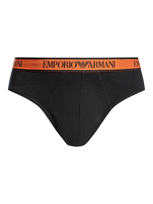 Emporio Armani 3 Pack Cotton Stretch Slip, Schwarz - Image 2