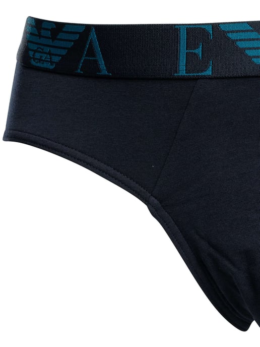 Emporio Armani 3 Pack Briefs, Blau - Image 3