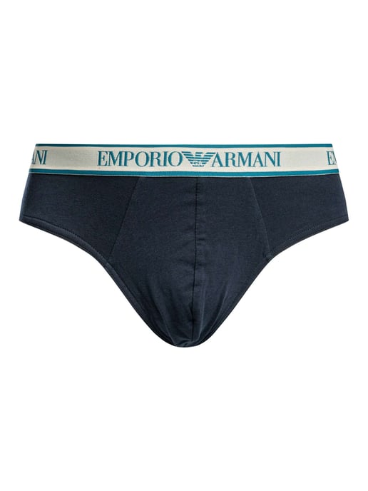 Emporio Armani 3 Pack Cotton Stretch Slip, Blau - Image 2
