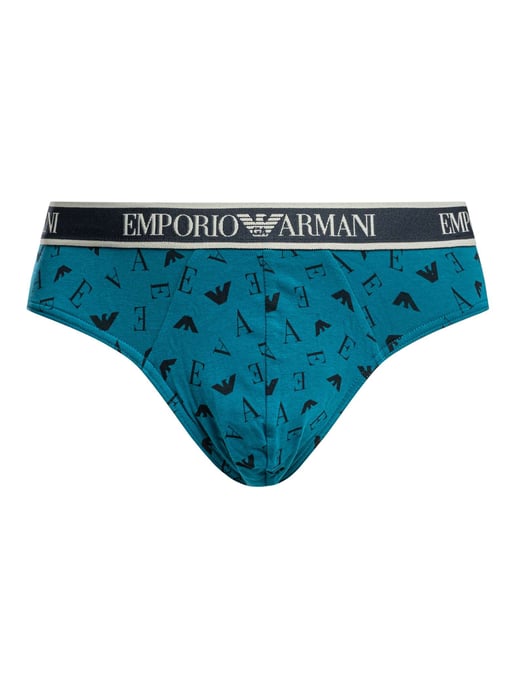 Emporio Armani 3 Pack Cotton Stretch Slip, Blau - Image 5