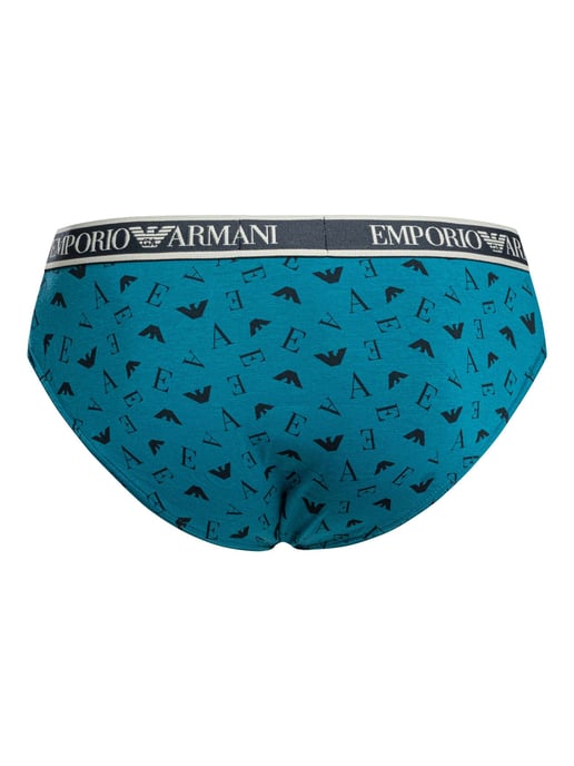 Emporio Armani 3 Pack Cotton Stretch Slip, Blau - Image 6