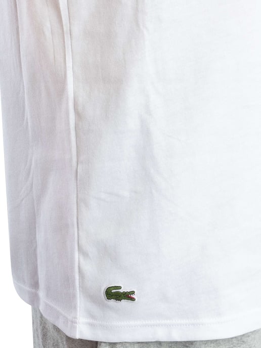 Lacoste 3Er-Pack Lounge-T-Shirts Mit Rundhalsausschnitt, Weiß - Image 5