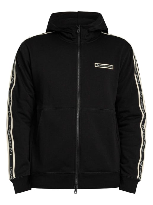 EA7 Hoodie Mit Reißverschluss Und Box-Logo, Schwarz - Image 6