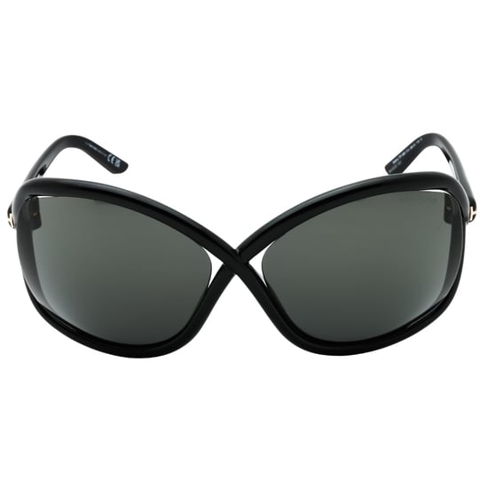 Tom Ford Bettina Sonnenbrille In Glänzendem Schwarz - Image 1