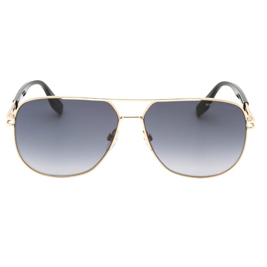 Schwarze Sonnenbrille Von Marc Jacobs Mit Goldenen Details - Image 1