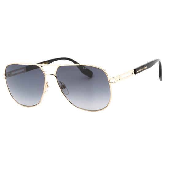 Schwarze Sonnenbrille Von Marc Jacobs Mit Goldenen Details - Image 2