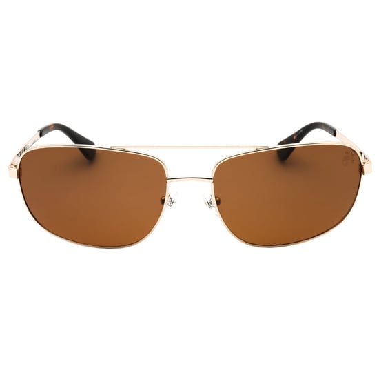 Timberland Sonnenbrille Mit Braunen Polarisierten Gläsern Und Goldener Optik - Image 1