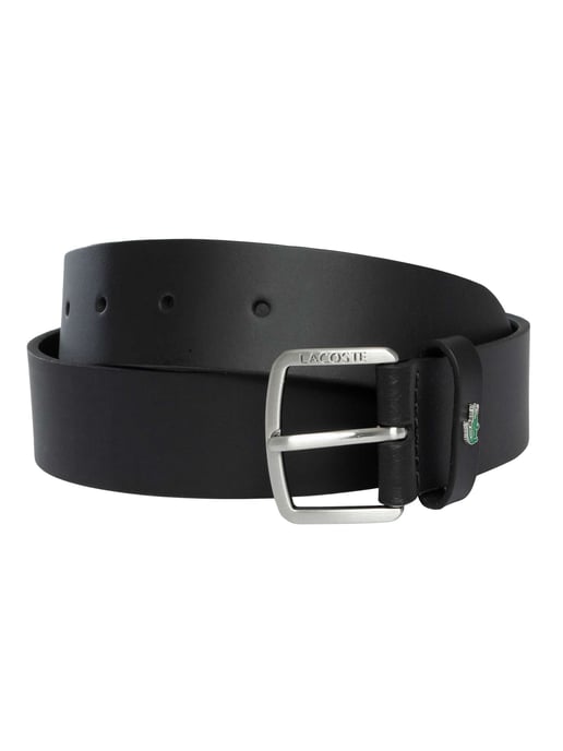 Lacoste Glattledergürtel, Schwarz - Image 1