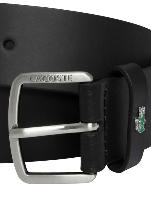 Lacoste Glattledergürtel, Schwarz - Image 2
