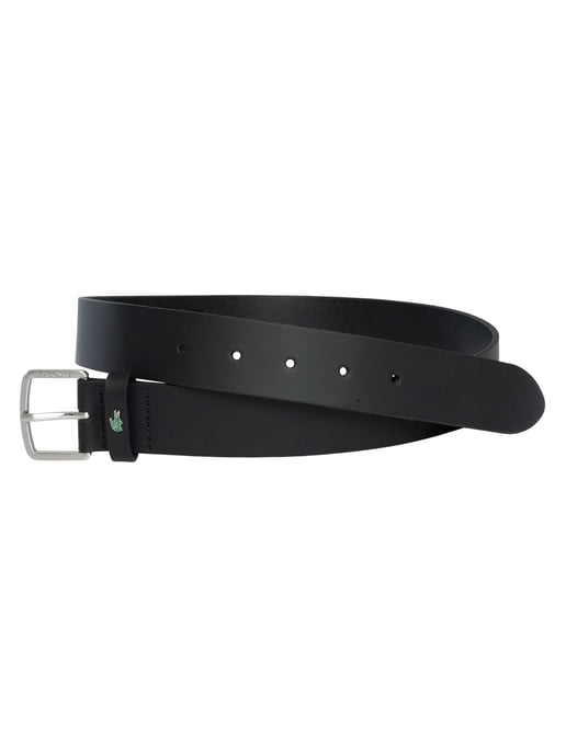 Lacoste Glattledergürtel, Schwarz - Image 3