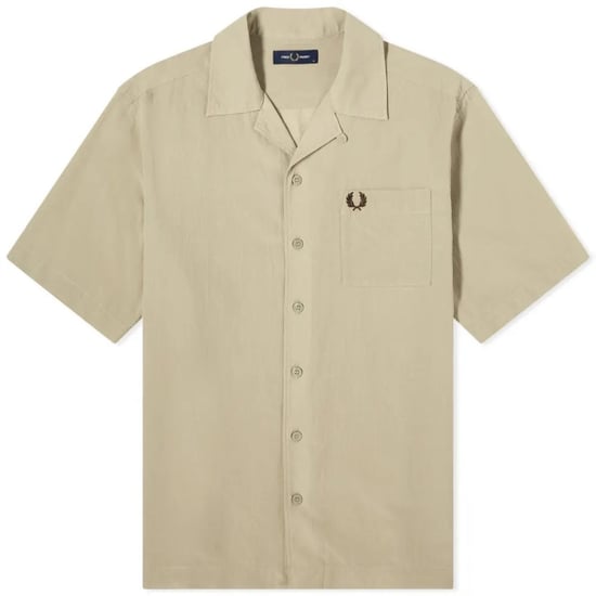 Fred Perry Strukturiertes, Leichtes, Warmgraues Urlaubshemd - Image 1