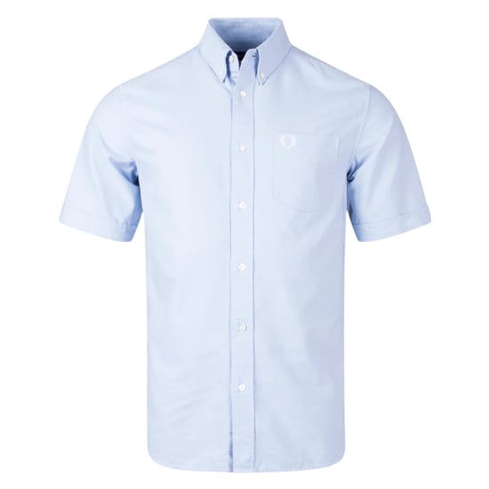 Fred Perry Kurzarmhemd, Hellgrau - Image 1