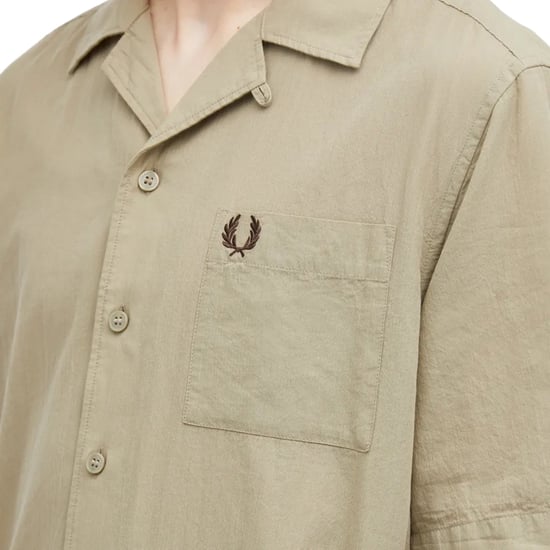 Fred Perry Strukturiertes, Leichtes, Warmgraues Urlaubshemd - Image 3