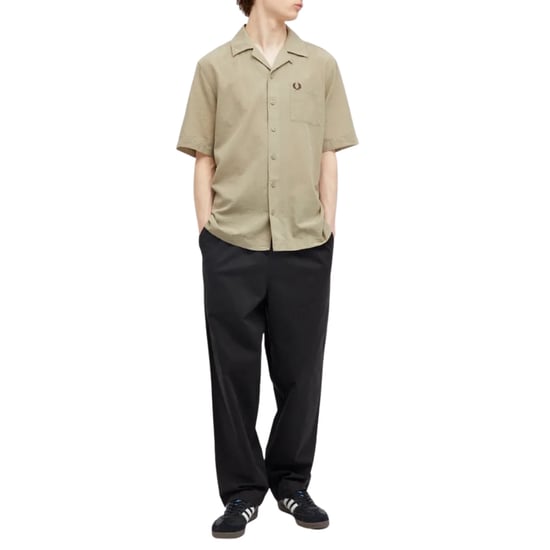Fred Perry Strukturiertes, Leichtes, Warmgraues Urlaubshemd - Image 5
