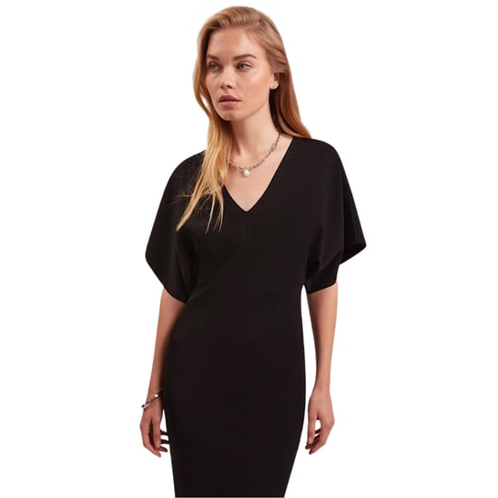 Ted Baker Rebecca Strickkleid In Schwarz Mit V-ausschnitt, Midi-länge - Image 2