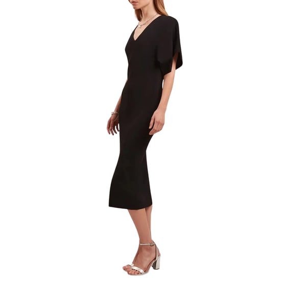 Ted Baker Rebecca Strickkleid In Schwarz Mit V-ausschnitt, Midi-länge - Image 4