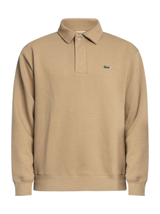 Lacoste Langärmliges Poloshirt Mit Logo, Beige - Image 6