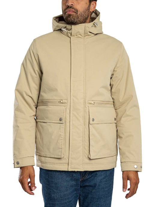 Jack & Jones Wolf Parka Jacke, Beige - Image 1