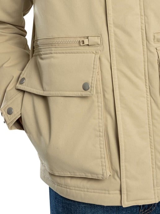Jack & Jones Wolf Parka Jacke, Beige - Image 4