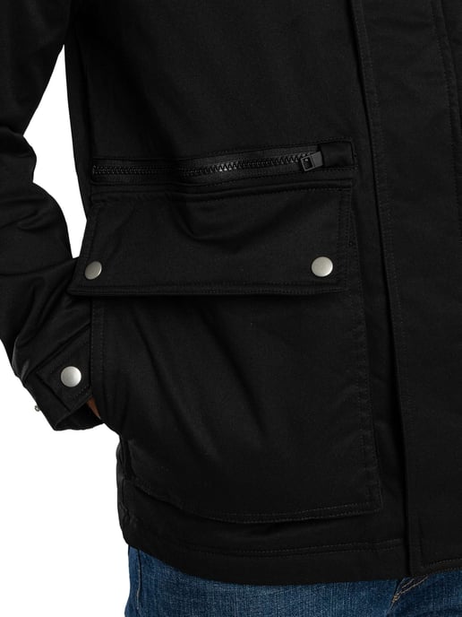 Jack & Jones Wolf Parka Jacke, Schwarz - Image 4