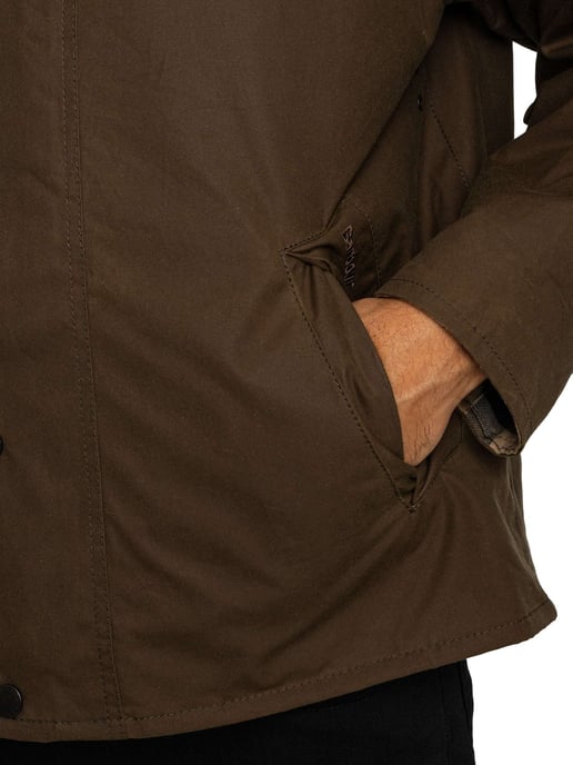Barbour Icons Transport Wachsjacke, Braun - Image 5