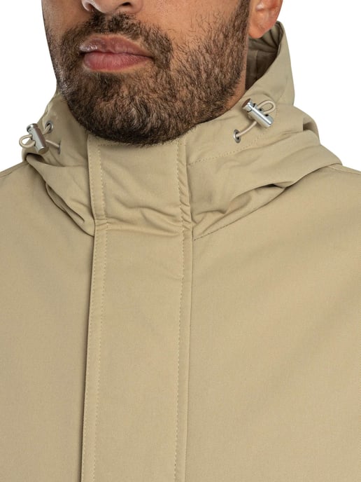 Jack & Jones Wolf Parka Jacke, Beige - Image 5