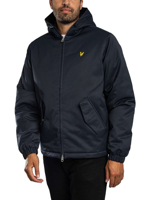Lyle & Scott Wattierte Jacke Mit Kapuze Und Reißverschluss, Blau - Image 1