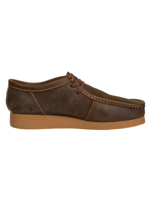 Clarks Wallabee EVO Lederschuhe, Braun - Image 3