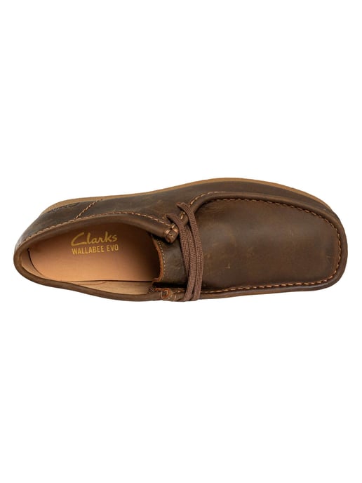 Clarks Wallabee EVO Lederschuhe, Braun - Image 6