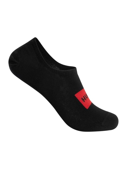 HUGO 3Er-Packung Etiketten-Sneakersocken, Schwarz - Image 2