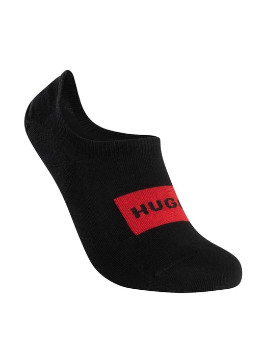 HUGO 3Er-Packung Etiketten-Sneakersocken, Schwarz - Image 3