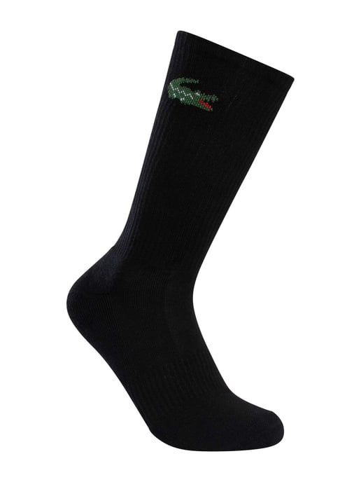 Lacoste 3Er-Pack Crew-Socken, Schwarz - Image 3