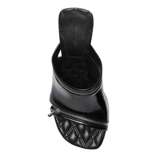 Burberry Peep Mules Mit Absatz, Schwarze Absätze - Image 4