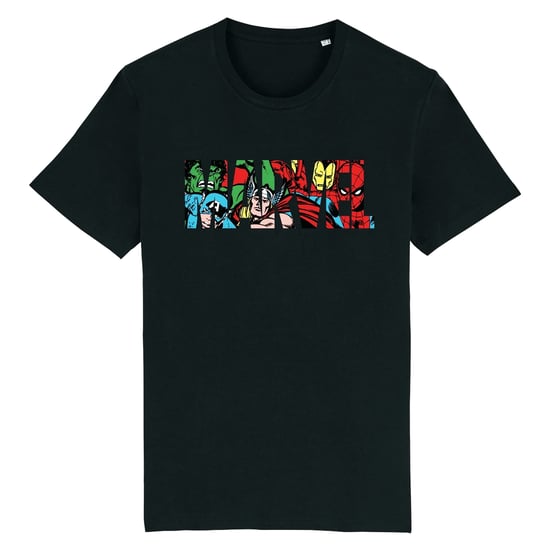Marvel - T-Shirt für Herren/Damen Unisex (Schwarz/Rot/Grün) - Image 1