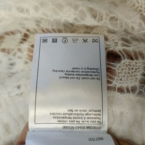 Chanel Zweifarbige Spitzen-Midi-Kleid aus schwarzer Wolle - Image 6