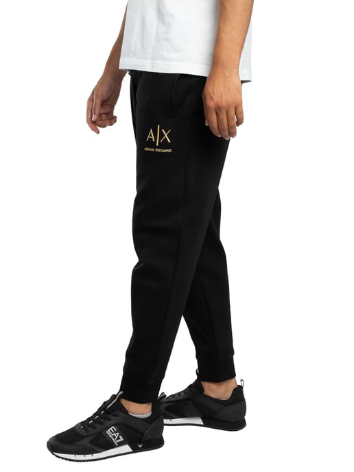 Armani Exchange Logo-Jogger, Schwarz - Image 2