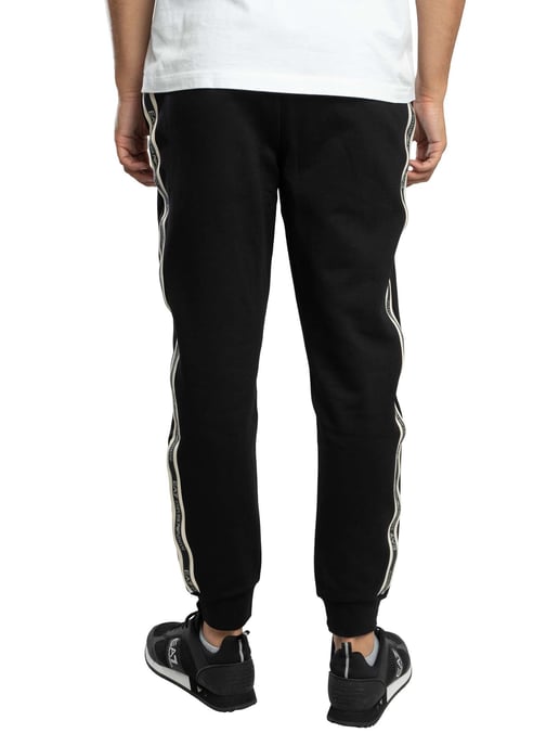 EA7 Slim Box Logo Joggers, Schwarz - Image 3