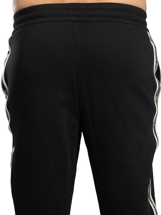 EA7 Slim Box Logo Joggers, Schwarz - Image 4