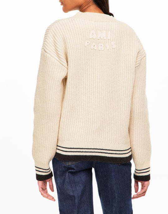De Coeur Logo V-Ausschnitt Pullover - Image 4