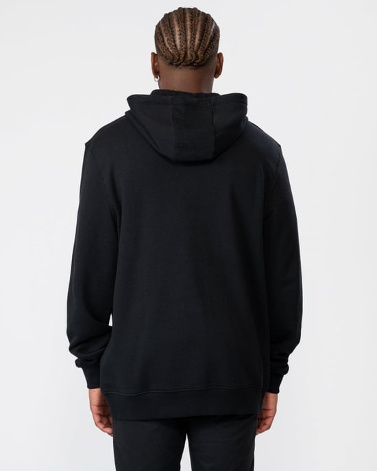 Lyle & Scott Tonal Eagle Jet Black Kapuzenpullover Mit Durchgehendem Reißverschluss - Image 4