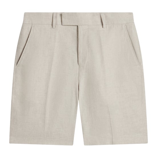 Ted Baker Kelley's Stretch-leinen-shorts Aus Stein - Image 1