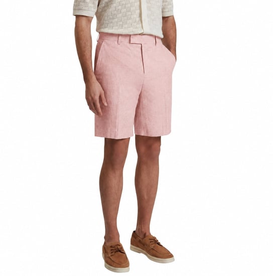 Ted Baker Kenleys Stretch-leinen-shorts In Hellrosa - Image 2