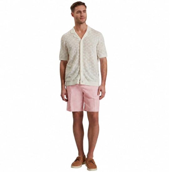 Ted Baker Kenleys Stretch-leinen-shorts In Hellrosa - Image 5