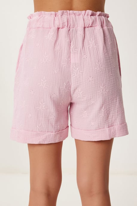 Hochtaillierte Mini-Shorts mit Bindeband und Binde-Detail - Image 6