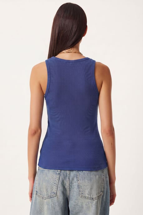 Fitted U-Hals Gestricktes 2er-Pack Tanktop - Image 3