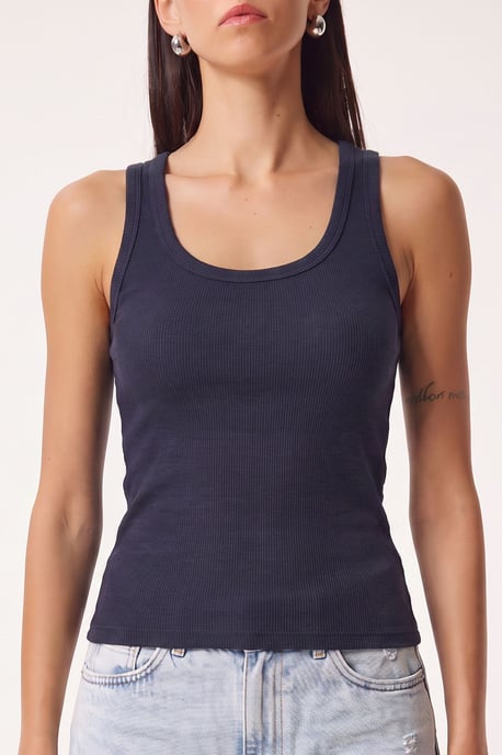 Fitted U-Hals Gestricktes 2er-Pack Tanktop - Image 3