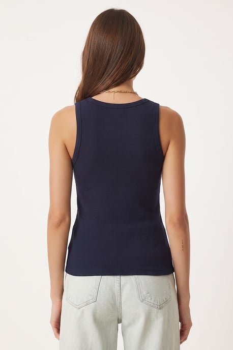 Fitted U-Hals Gestricktes 2er-Pack Tanktop - Image 4