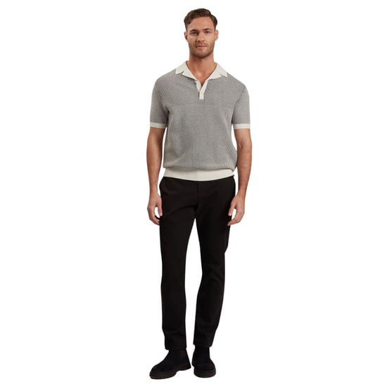 Ted Baker Gregry Polohemd Aus Naturfarbenem Strick Mit Kleinen Stichen - Image 5