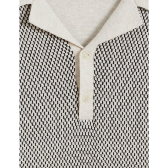 Ted Baker Gregry Polohemd Aus Naturfarbenem Strick Mit Kleinen Stichen - Image 6